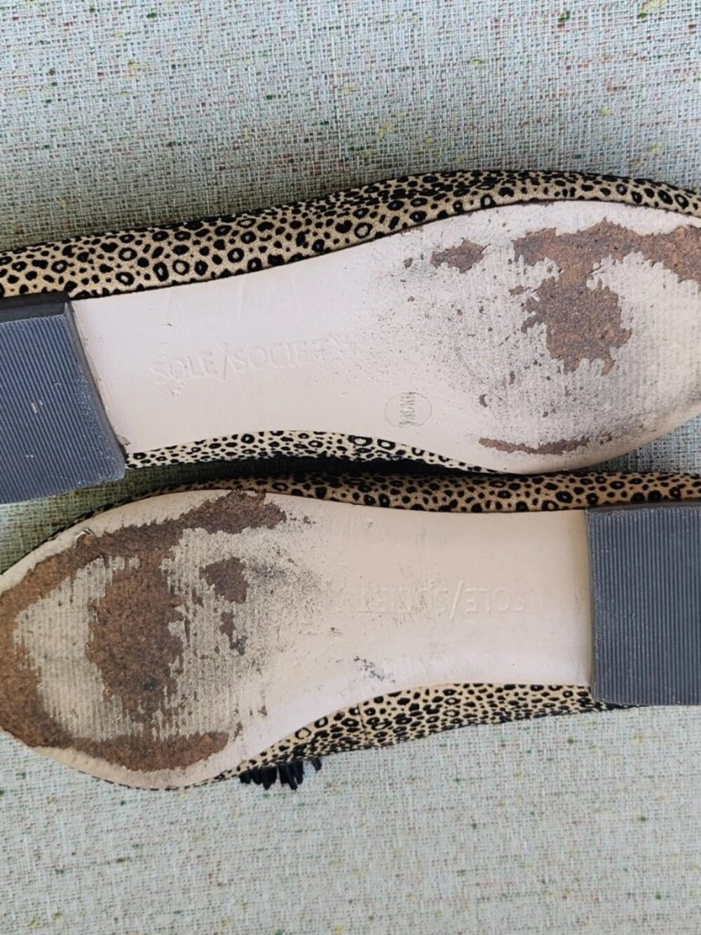 Sole Society Loafer Shoes Flat SO-HADLEE Tassel Bow Leather/Textile Size 8M 38.5 - Picture 11 of 12